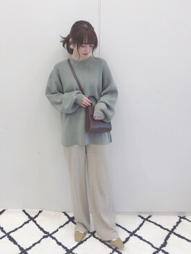 「earthWEB限定」｜˚࿀̊˚さん（レディース・158cm）の秋コーディネート