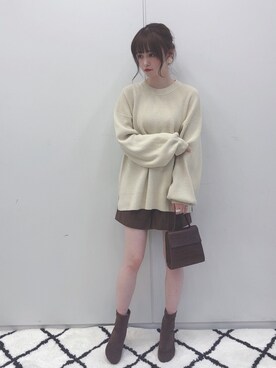 「earthWEB限定」｜˚࿀̊˚さん（レディース・158cm）の秋コーディネート