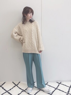 「earthWEB限定」｜˚࿀̊˚さん（レディース・158cm）の秋コーディネート