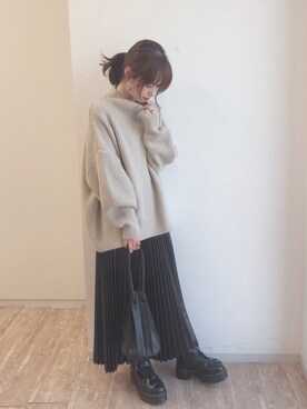 「earthWEB限定」｜˚࿀̊˚さん（レディース・158cm）の秋コーディネート