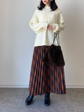 ˚࿀̊˚さん(レディース・158cm)の冬コーディネート