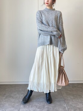 ˚࿀̊˚さん(レディース・158cm)の冬コーディネート