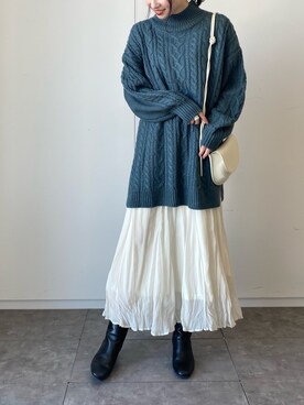 ˚࿀̊˚さん（レディース・158cm）の冬コーディネート
