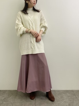 ˚࿀̊˚さん（レディース・158cm）の冬コーディネート