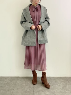 ˚࿀̊˚さん（レディース・158cm）の冬コーディネート