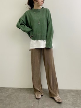 「earthWEB限定」｜˚࿀̊˚さん（レディース・158cm）の冬コーディネート