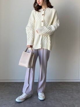 「earthWEB限定」｜˚࿀̊˚さん（レディース・158cm）の春コーディネート