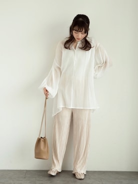 「earthWEB限定」｜˚࿀̊˚さん（レディース・158cm）の春コーディネート