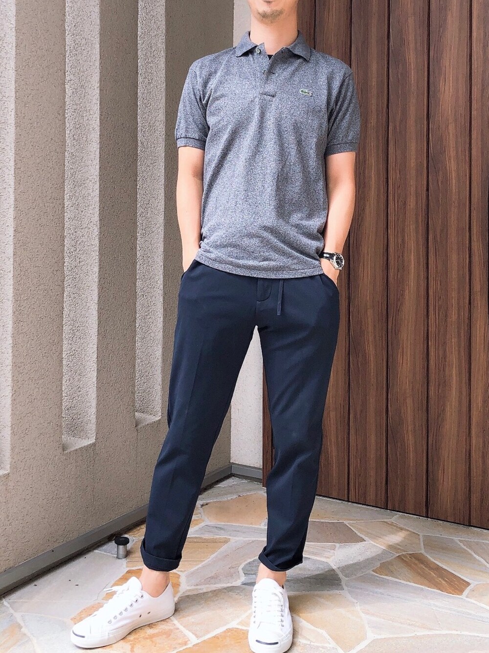 ラコステ　ポロシャツ　イレギュラー　miuさん着用 ラコステ ポロシャツ イレギュラー miuさん着用 ラコステポロシャツイ