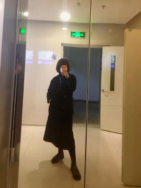 「通勤穿搭」｜「アイテム（その他アウター）」を使った、sawooさん（レディース・163cm）の秋コーディネート