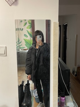 「休闲」｜「アイテム（その他シューズ）」を使った、sawooさん（レディース・163cm）の冬コーディネート