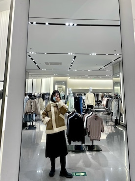 「通勤穿搭」｜「アイテム（ブーツ）」を使った、sawooさん（レディース・163cm）の冬コーディネート