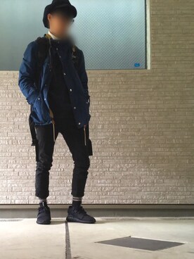 「アイテム（キャスケット）」を使った、ようさん（メンズ・170cm・10代）の冬コーディネート