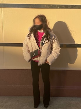 「KIRSH（キルシー）のアイテム（スウェット）」を使った、葵さん（レディース・155cm）の冬コーディネート