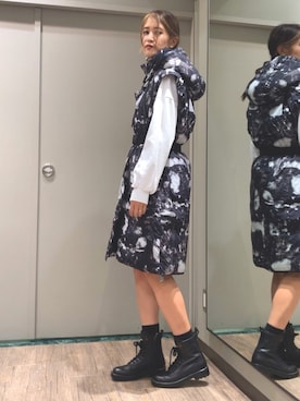 「DIESEL（ディーゼル）のアイテム（その他アウター）」を使った、Angiさん（レディース・169cm）の秋コーディネート