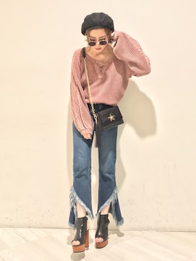 「アイテム（ブーティ）」を使った、REINAさん（レディース・158cm・10代）の夏コーディネート