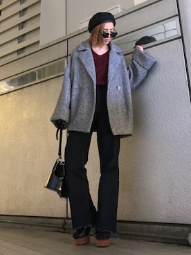 「アイテム（ブーティ）」を使った、REINAさん（レディース・158cm・10代）の秋コーディネート