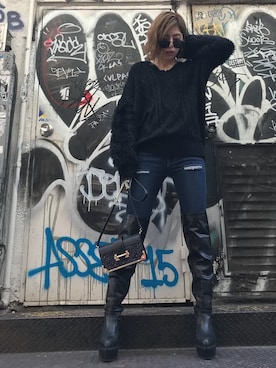 REINAさん（レディース・158cm）の冬コーディネート