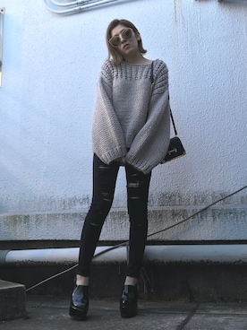 REINAさん（レディース・158cm）の冬コーディネート