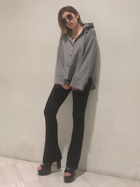 「アイテム（キャミソール）」を使った、REINAさん（レディース・158cm）の春コーディネート