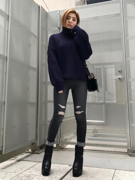 REINAさん（レディース・158cm）の冬コーディネート