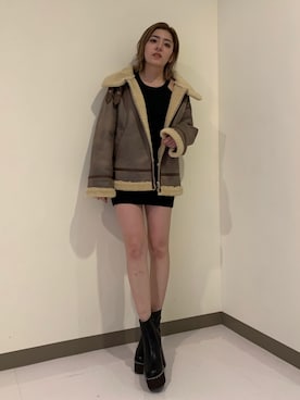 「ENVYM（アンビー）のアイテム（ワンピース/ドレス）」を使った、REINAさん（レディース・158cm）の秋コーディネート