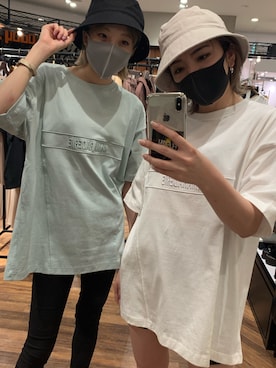 「ENVYM（アンビー）のアイテム（帽子）」を使った、REINAさん（レディース・158cm）の夏コーディネート