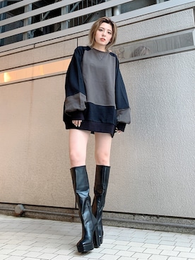 「ENVYM（アンビー）のアイテム（シューズ）」を使った、REINAさん（レディース・158cm）の夏コーディネート