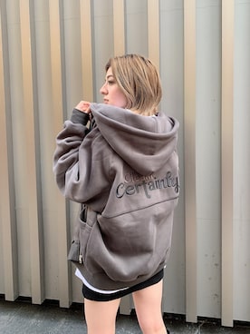 「ENVYM（アンビー）のＷベルトポンチＳＫ（スカート）」を使った、REINAさん（レディース・158cm）の秋コーディネート