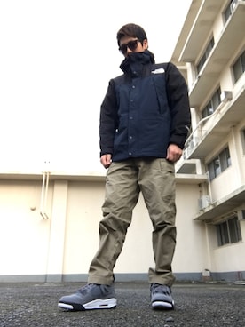 「エアジョーダン」｜「アイテム（マウンテンパーカー）」を使った、かいとさん（メンズ・170cm）の秋コーディネート