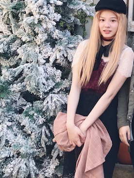 「sandro（サンドロ）のアイテム（ワンピース/ドレス）」を使った、Huful @芙说さん（レディース・158cm）の春コーディネート