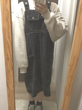 「chocomee（チョコミー）のアイテム（ワンピース/ドレス）」を使った、𝕗 𝕦 𝕞 𝕚 さん（レディース・150cm）の秋コーディネート