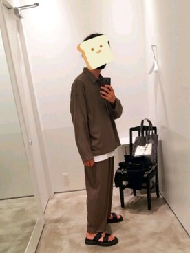 「N.HOOLYWOOD」｜「アイテム（サンダル）」を使った、たすくさん（メンズ・176cm）の夏コーディネート