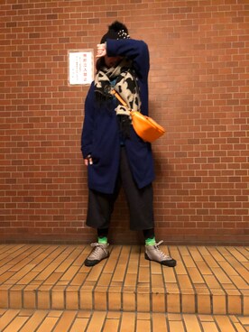 「Design Tshirts Store graniph（デザイン　ティーシャツ　ストア　グラニフ）のアイテム（ジャケット/アウター）」を使った、めいさん（レディース・148cm）の冬コーディネート