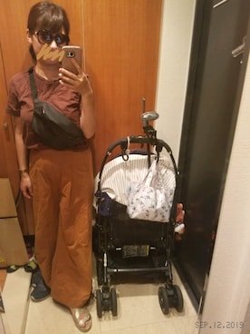 「UNITED ARROWS（ユナイテッドアローズ）のアイテム（ボディバッグ/ウエストポーチ）」を使った、snoopyさん（レディース・156cm）の秋コーディネート