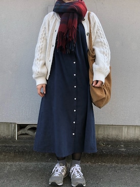 沙菜さん(レディース・154cm)の冬コーディネート