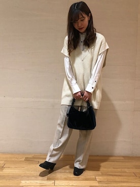 新谷さん（レディース・157cm）の冬コーディネート