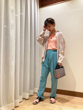 新谷さん（レディース・157cm）の春コーディネート