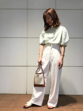 新谷さん(レディース・157cm)の夏コーディネート