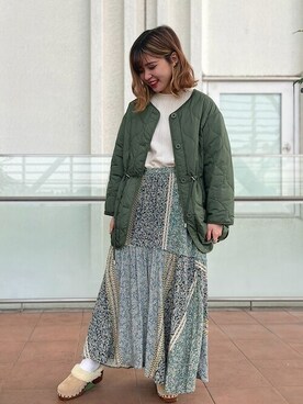 新谷さん(レディース・157cm)の秋コーディネート