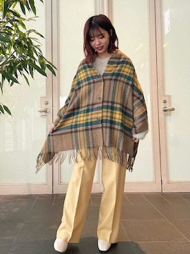 「SHIPS（シップス）のラウンドヒールブーツ◇（ブーツ）」を使った、新谷さん（レディース・157cm）の秋コーディネート