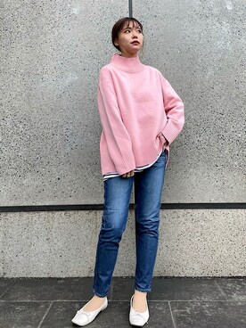 新谷さん(レディース・157cm)の冬コーディネート