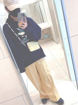 「激安コーデ」｜「アイテム（パンツ）」を使った、o м i оさん（レディース・162cm）の冬コーディネート