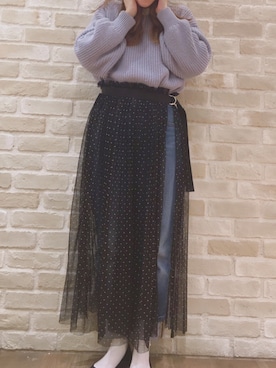 「モノトーン派？カラーコーデ派？」｜ヨシカワさん（レディース・150cm）の冬コーディネート