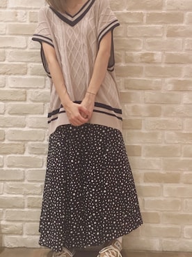 「アースミュージック＆エコロジー」｜ヨシカワさん（レディース・150cm）の秋コーディネート