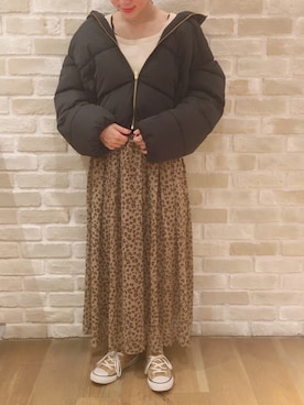 「アイテム（ブルゾン）」を使った、ヨシカワさん（レディース・150cm・30代）の冬コーディネート