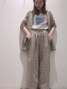 「アイテム（ブルゾン）」を使った、ヨシカワさん（レディース・150cm・30代）の春コーディネート