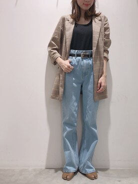 「アイテム（ブルゾン）」を使った、ヨシカワさん（レディース・150cm・30代）の春コーディネート
