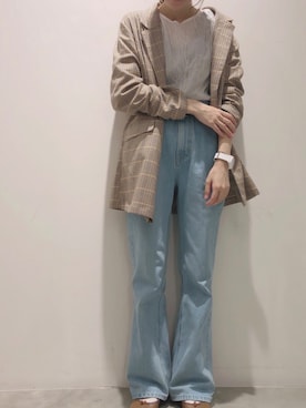 「アイテム（ブルゾン）」を使った、ヨシカワさん（レディース・150cm・30代）の春コーディネート