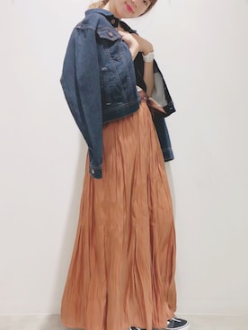 「アイテム（ブルゾン）」を使った、ヨシカワさん（レディース・150cm・30代）の秋コーディネート